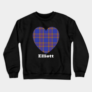 Ths ELLIOTT Family Tartan 'Love Heart' Design Crewneck Sweatshirt